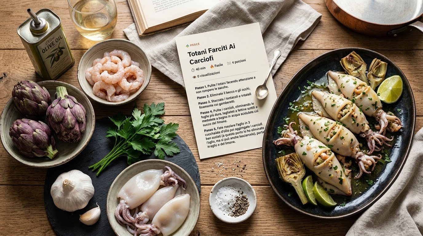 Totani Farciti Ai Carciofi